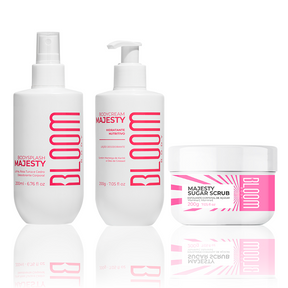 Kit Esfoliante, Body Cream e Body Splash Majesty