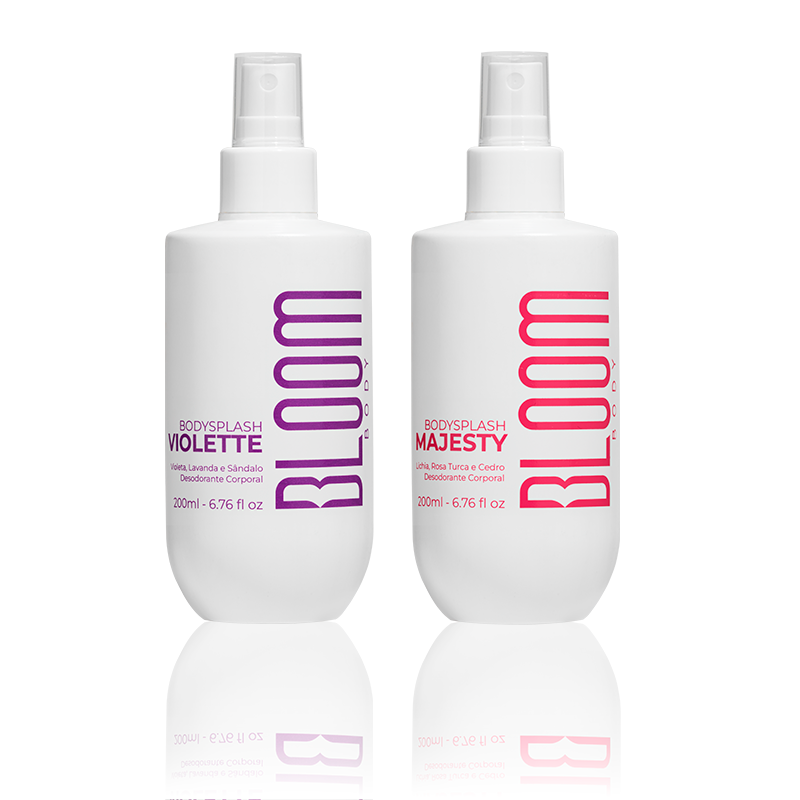 Kit Body Splash Majesty e Violette - Desodorante Colônia 200ml