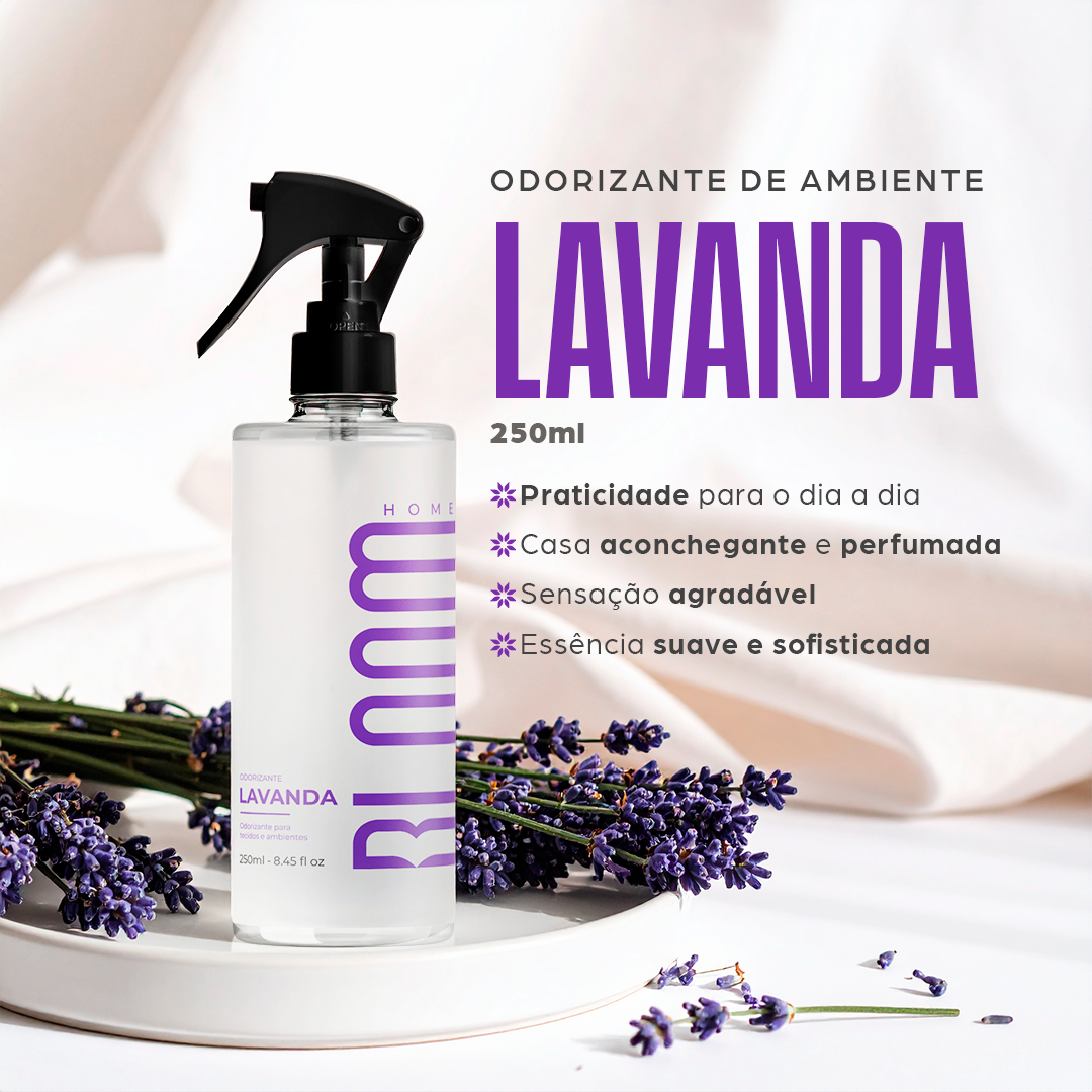 Odorizante de Ambientes e Tecidos - Lavanda | BLOOM HOME